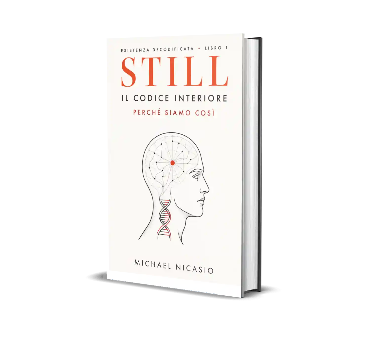 STILL: Il Codice Interiore – Line art di copertina per filosofia e fantascienza firmata MONAD Publishing